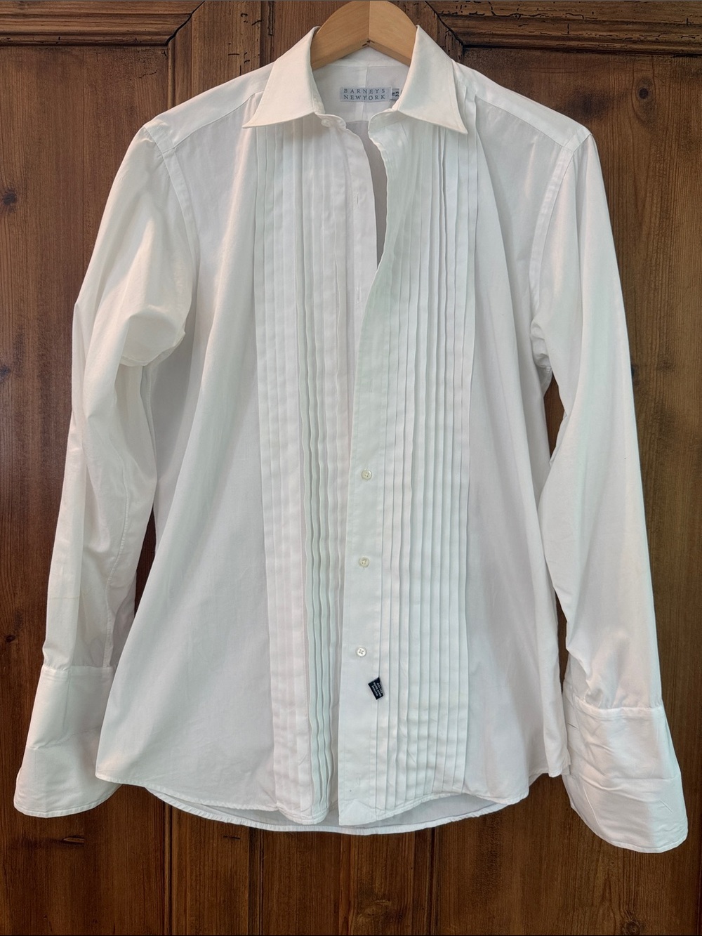 Barneys New York Men’s French Cuff Tuxedo Dress Shirt size 15-33